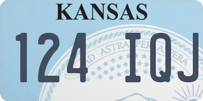 KS license plate 124IQJ