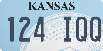 KS license plate 124IQQ