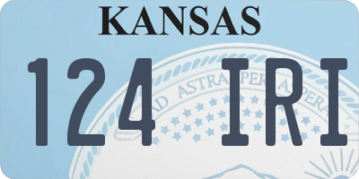 KS license plate 124IRI