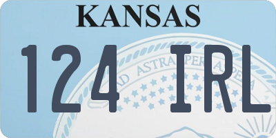 KS license plate 124IRL