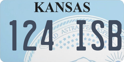 KS license plate 124ISB