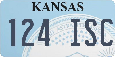 KS license plate 124ISC
