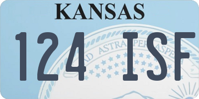 KS license plate 124ISF