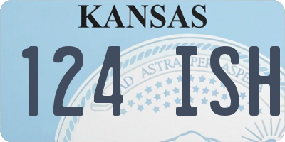 KS license plate 124ISH
