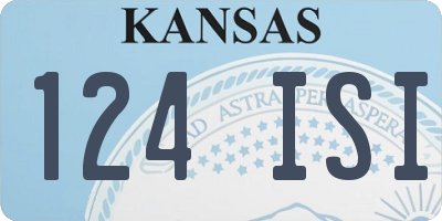 KS license plate 124ISI