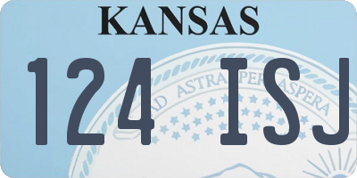 KS license plate 124ISJ