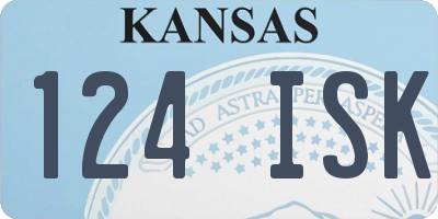 KS license plate 124ISK