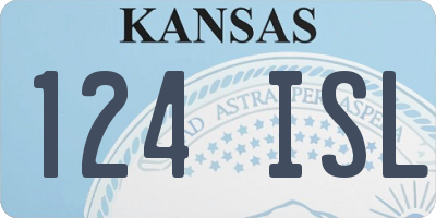 KS license plate 124ISL