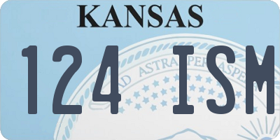KS license plate 124ISM