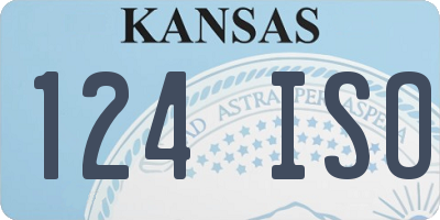 KS license plate 124ISO