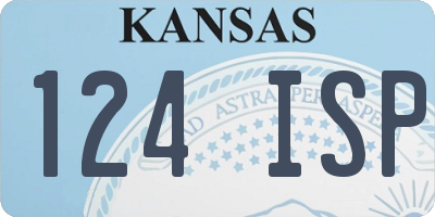 KS license plate 124ISP