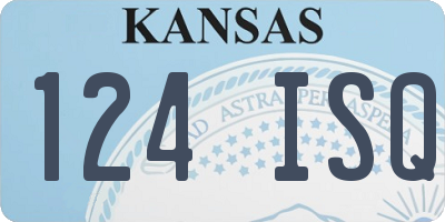 KS license plate 124ISQ