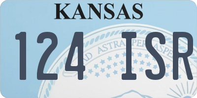 KS license plate 124ISR