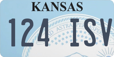 KS license plate 124ISV