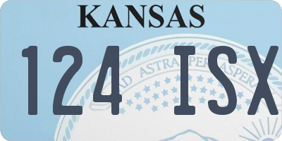 KS license plate 124ISX