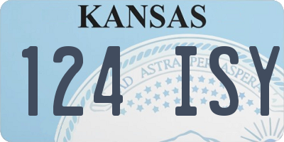 KS license plate 124ISY