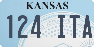 KS license plate 124ITA