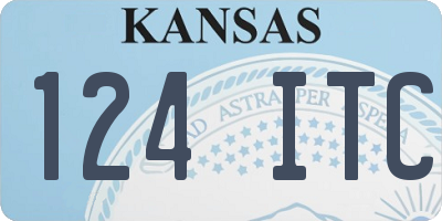 KS license plate 124ITC
