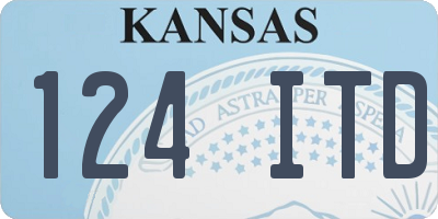 KS license plate 124ITD