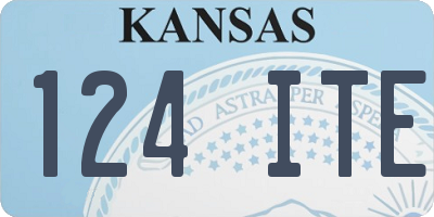 KS license plate 124ITE