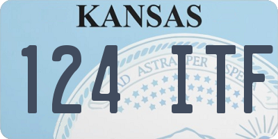 KS license plate 124ITF