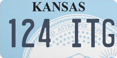 KS license plate 124ITG