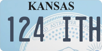 KS license plate 124ITH