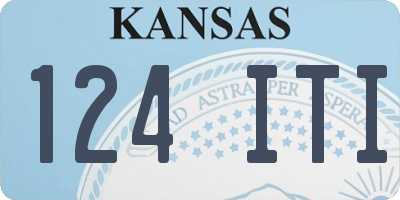 KS license plate 124ITI