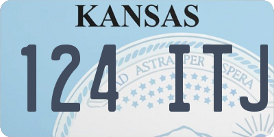 KS license plate 124ITJ