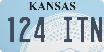 KS license plate 124ITN