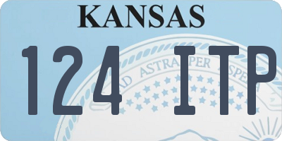 KS license plate 124ITP