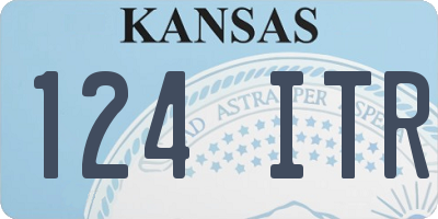 KS license plate 124ITR