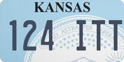KS license plate 124ITT