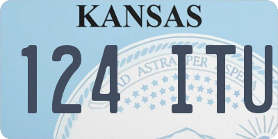KS license plate 124ITU