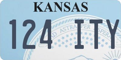 KS license plate 124ITY