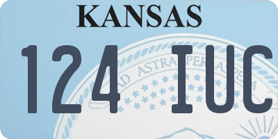 KS license plate 124IUC
