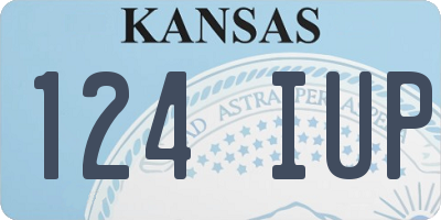 KS license plate 124IUP