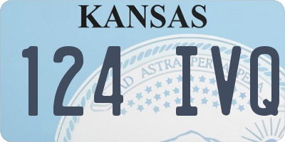 KS license plate 124IVQ