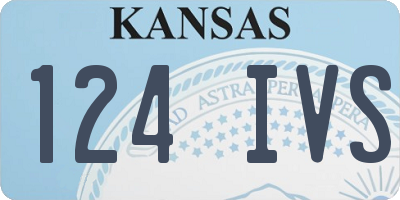 KS license plate 124IVS