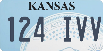 KS license plate 124IVV