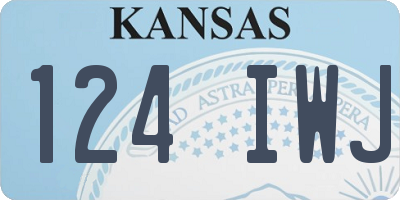 KS license plate 124IWJ