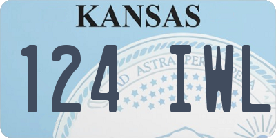 KS license plate 124IWL