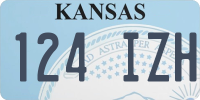 KS license plate 124IZH