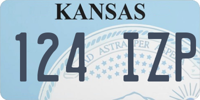 KS license plate 124IZP