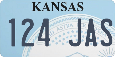 KS license plate 124JAS