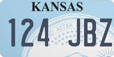 KS license plate 124JBZ