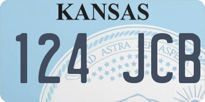 KS license plate 124JCB