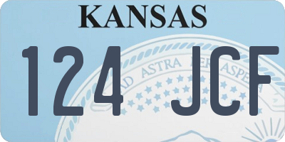 KS license plate 124JCF