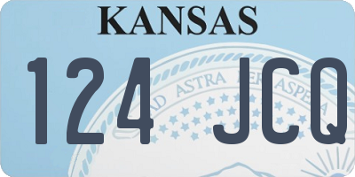 KS license plate 124JCQ