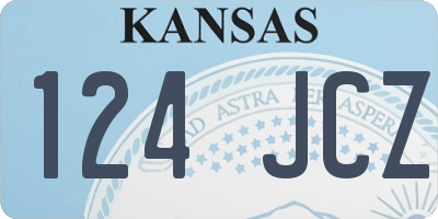 KS license plate 124JCZ